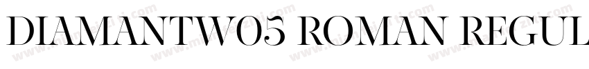 DiamantW05 Roman Regular字体转换